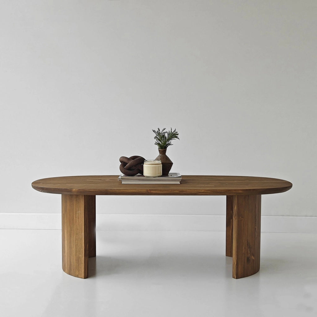 Tavolino in legno "Hudson" - 120 x 60 x 40 cm - Marrone