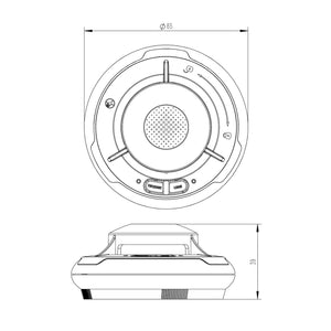 10x Rilevatore di fumo collegabili via radio Batteria da 10 anni e radio frequenza Allarme antincendio fotoelettrico da 810 dB per un'efficace protezione in appartamenti e case