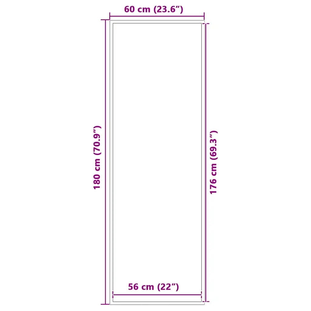 vidaXL Zerbino Antracite 60x180 cm