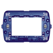 Bticino supporto plastica serie living light rettangolare 3 moduli ln4703
