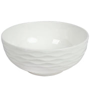 MA MAISON CIOTOLA DA CUCINA IN PORCELLANA BIANCA 20 CM CON MOTIVO ONDULATO
