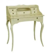 Scrivania scrittoio in legno massiccio gambe provenzali mod Venezia avorio