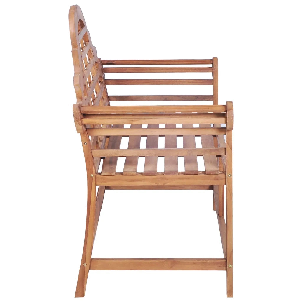 Panca da Giardino 127x58,5x92,5 cm in Legno Massello di Teakcod mxl 79741