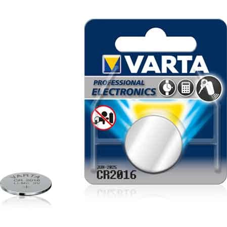 PILA A BOTTONE 'CR2016' Blister 1 Pezzo - 10 pezzi- VARTA