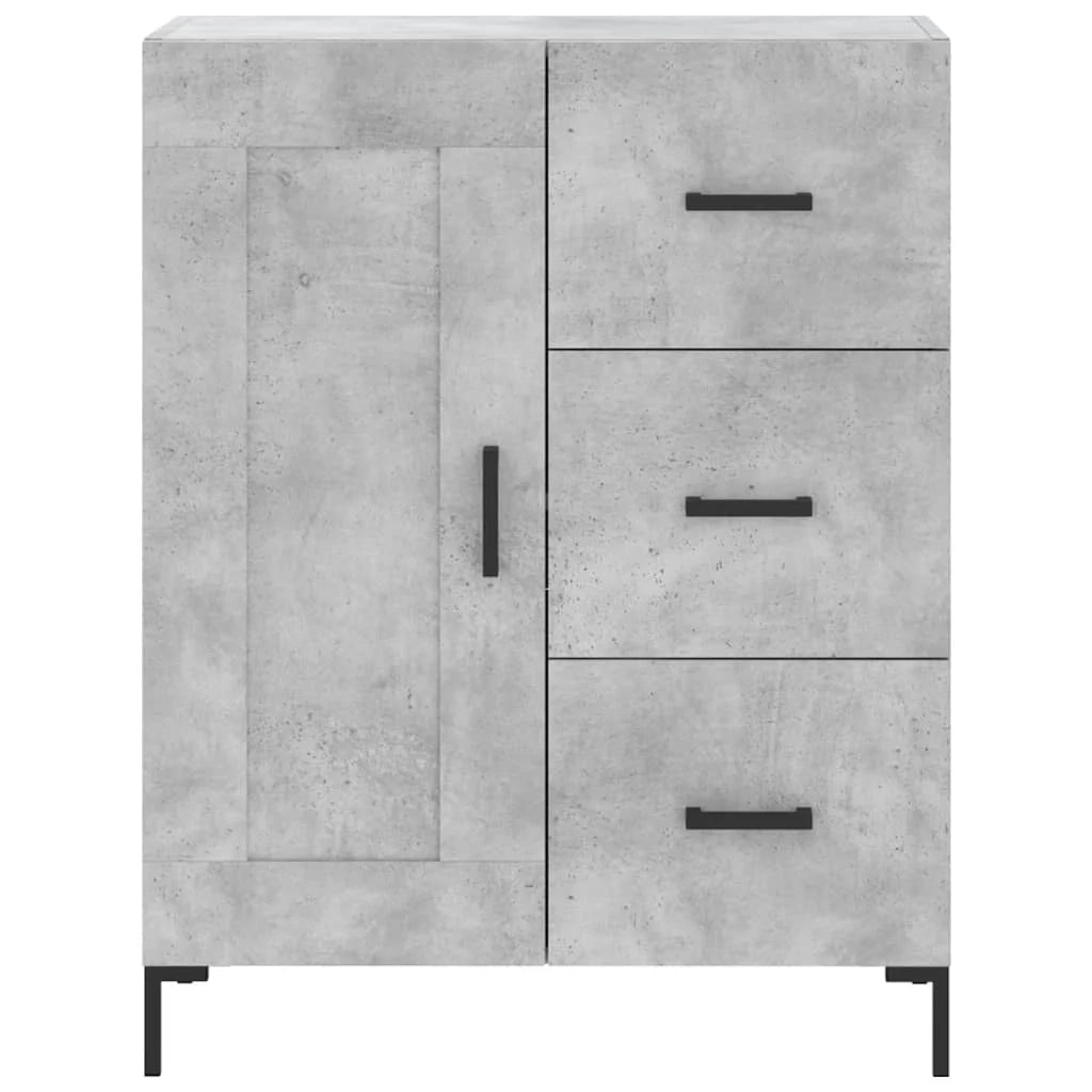 Buffet credenza cassettiera armadio mobile contenitore organizer cucina soggiorno salotto alto 69,5 x 34 x 180 cm legno ingegnerizzato grigio 02_0034707