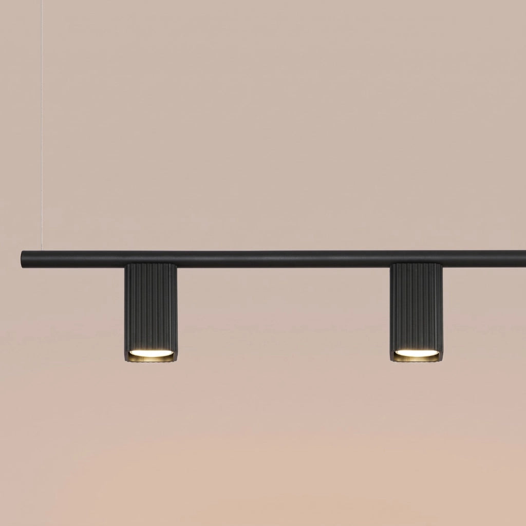 Lampadario RAYO 4 nero