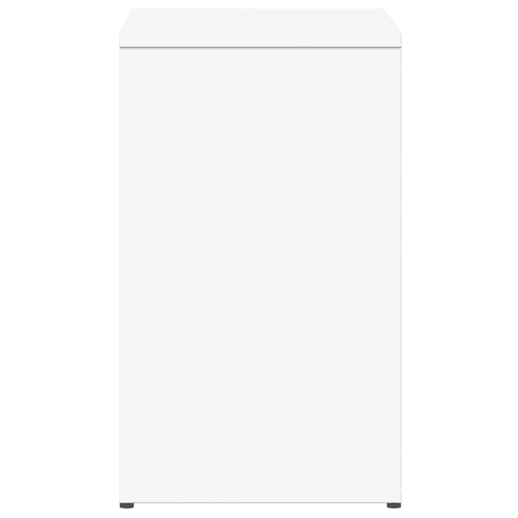 Tavolini Bianchi 2 pz 50x30x50 cm in Legno Multistrato 840556