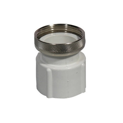 RACCORDO ABS BIANCO CON GHIERA IN OTTONE- 11/2 x 40- GOPLA- pezzi 1