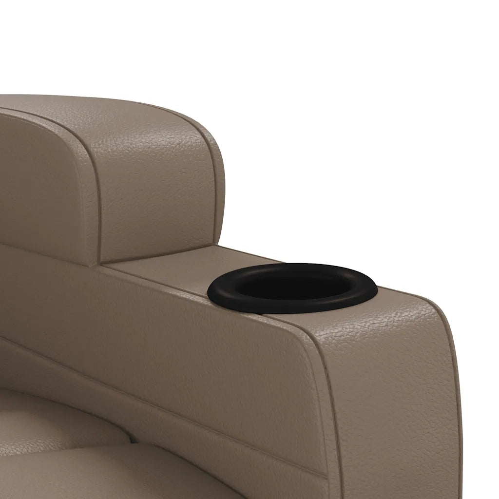 Poltrona Massaggio Elettrica Cappuccino Similpelle 3073801