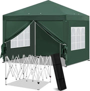 Capanna per Giardino Opvougbile - Acqua Resistente - Tela di Oxford - Pop-Up - 300x256x300CM - Con Ventilazione - Verde