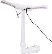 Sostituzione acqua per piscine solare a doppio getto - Regolabile - 18 luce LED - 10 modalità - 28x5cm dimensione