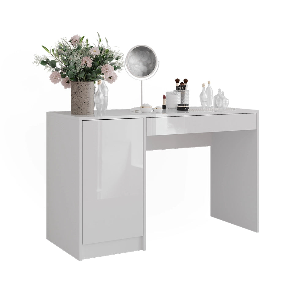 Vicco Tavolo da toeletta Bianco/bianco lucido 119.8 cm