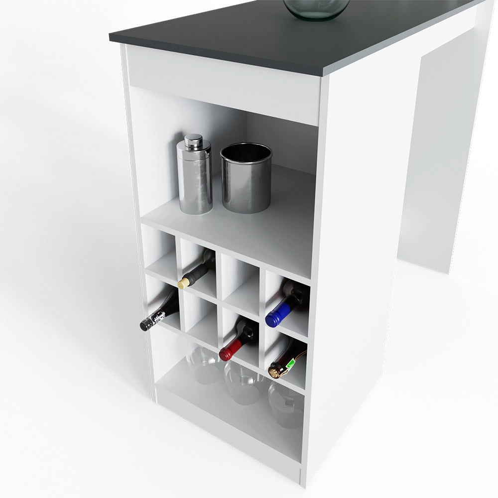 Vicco Tavolo bar alto Bianco/antracite 115 x 50 cm