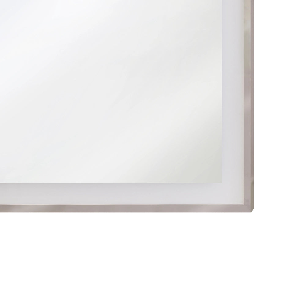 Specchio da bagno illuminato a LED Rettangolare 60 x 80 cm Glamour
