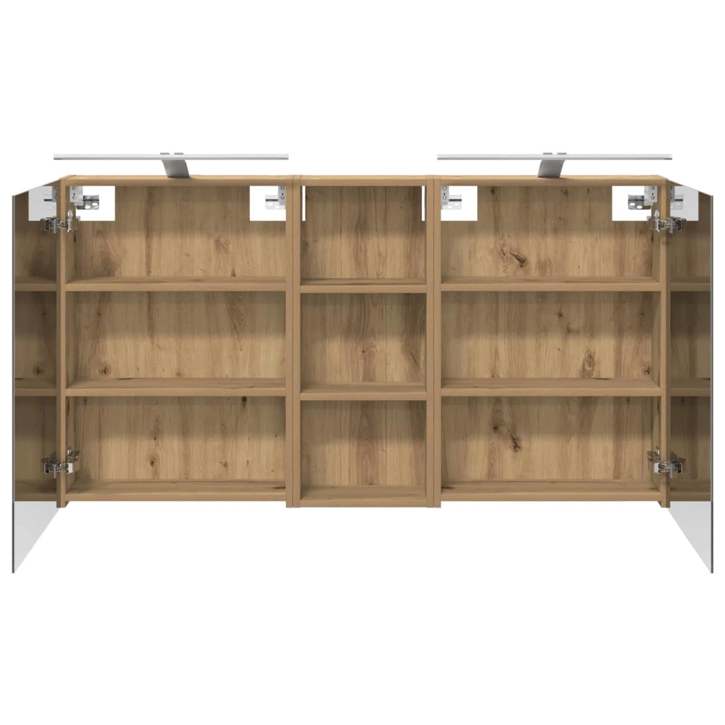 Set di Armadi da Bagno con lo scaffale 3 pcs 130 x 14,5 x 70 cm 3403775