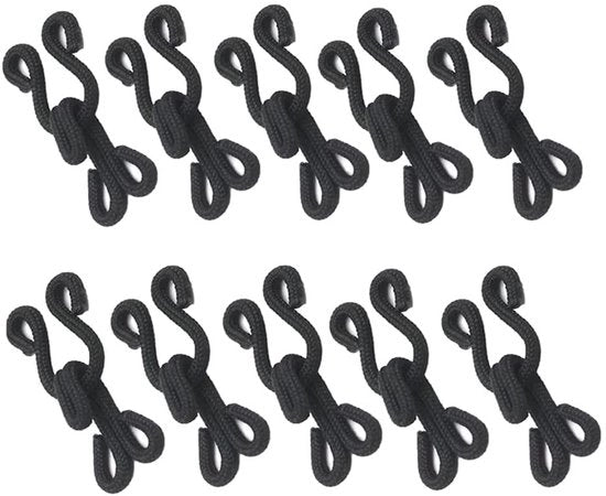Accessori per abbigliamento e accessori 10 Stuks - Materiali per la cucitura - Neri/Bianchi - 25mm - Per giacche/oggetti da collezione - Adatti per artigianato - Chiusure
