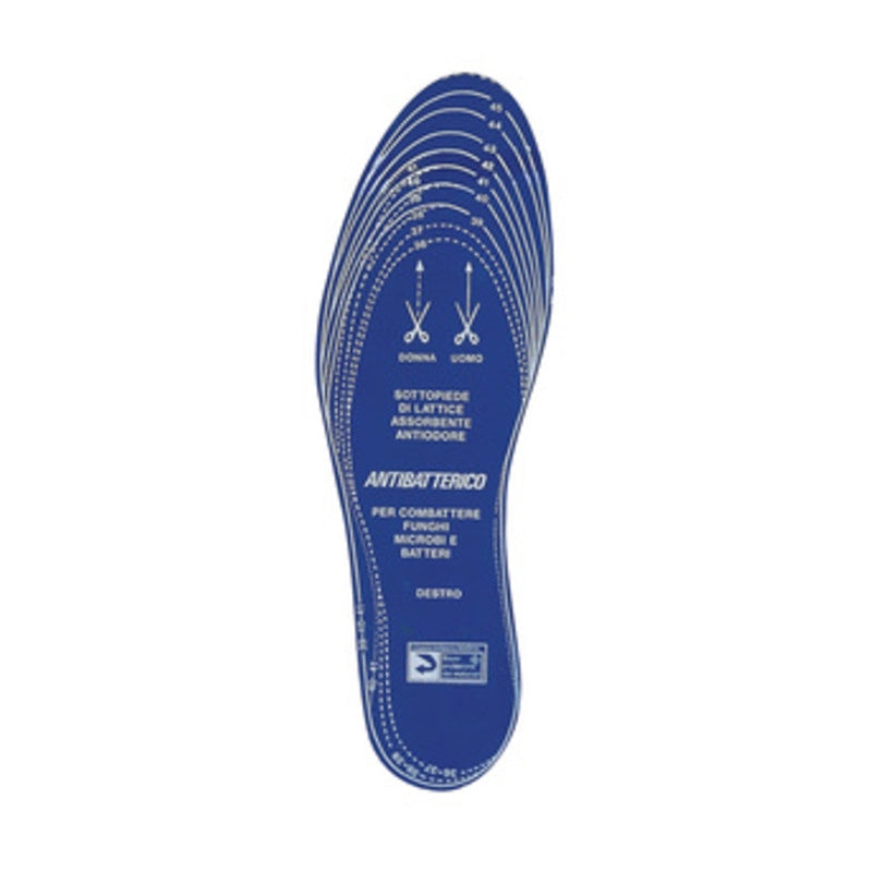 SOLETTE DX-SX ANTIBATTERICHE MISURA DA 36 A 46- 24,0 paia