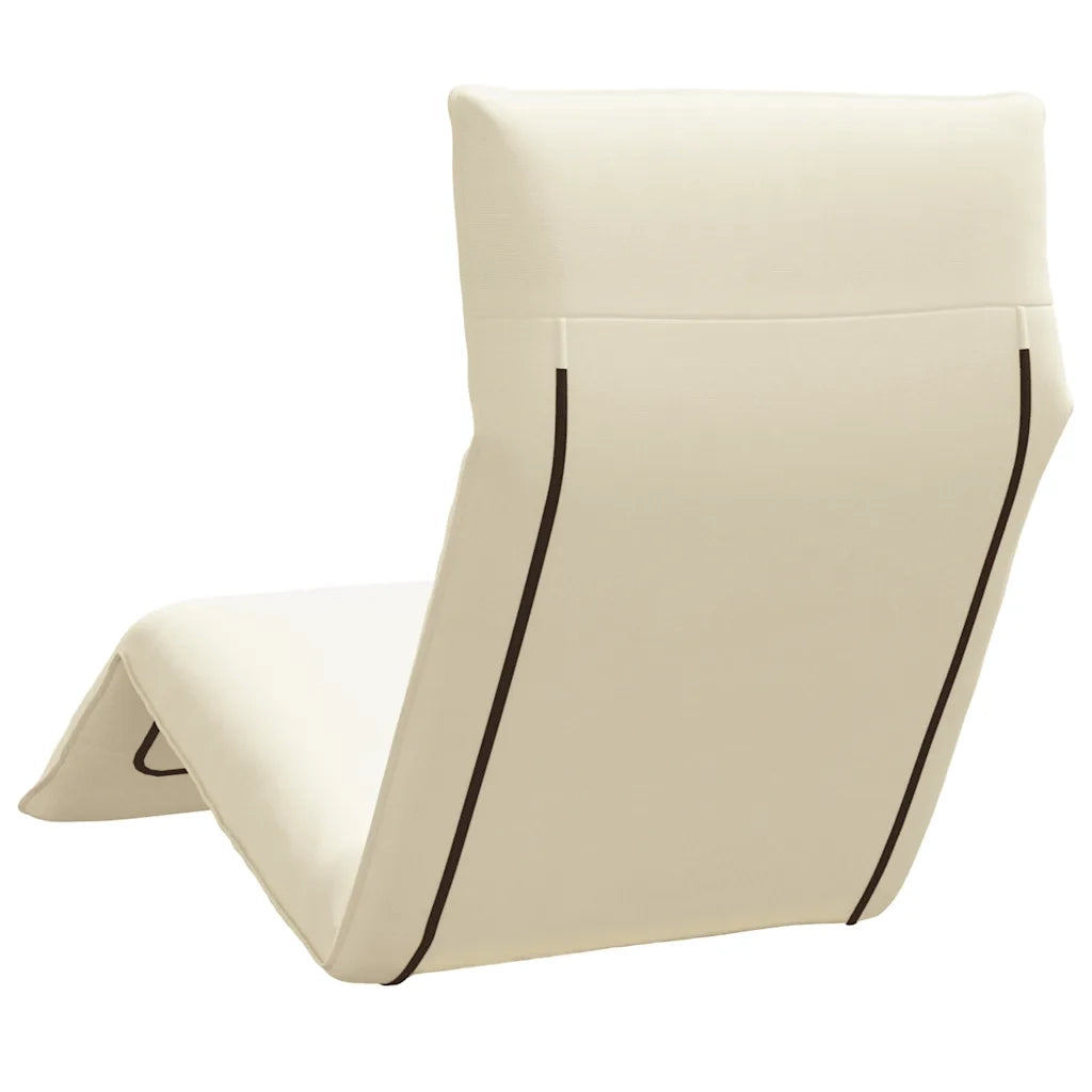 vidaXL Lettino Pieghevole Crema 175x54x8,5 cm in Tessuto Oxford