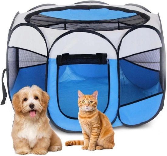 Cassa Opportuna per Cani e Gatti - 74 x 73 x 43 cm - Blu