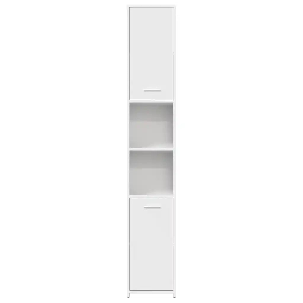 Mobile da Bagno Bianco 30x30x183,5 cm in Legno tecnico 802597