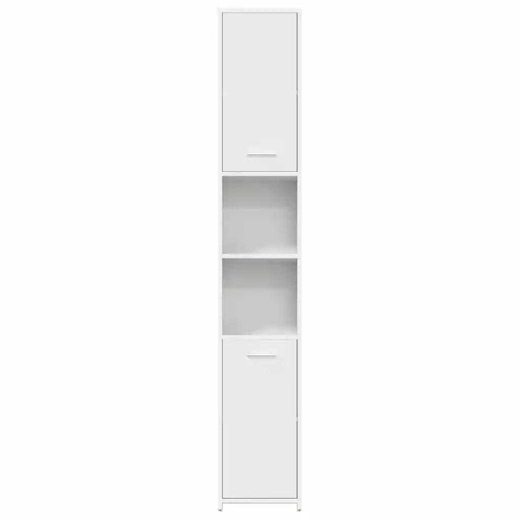 Mobile da Bagno Bianco 30x30x183,5 cm in Legno tecnico 802597