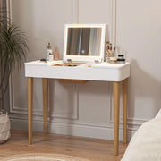 Tavolo Trucco con Specchio e Luce ¨C Xylo ¨C Bianco