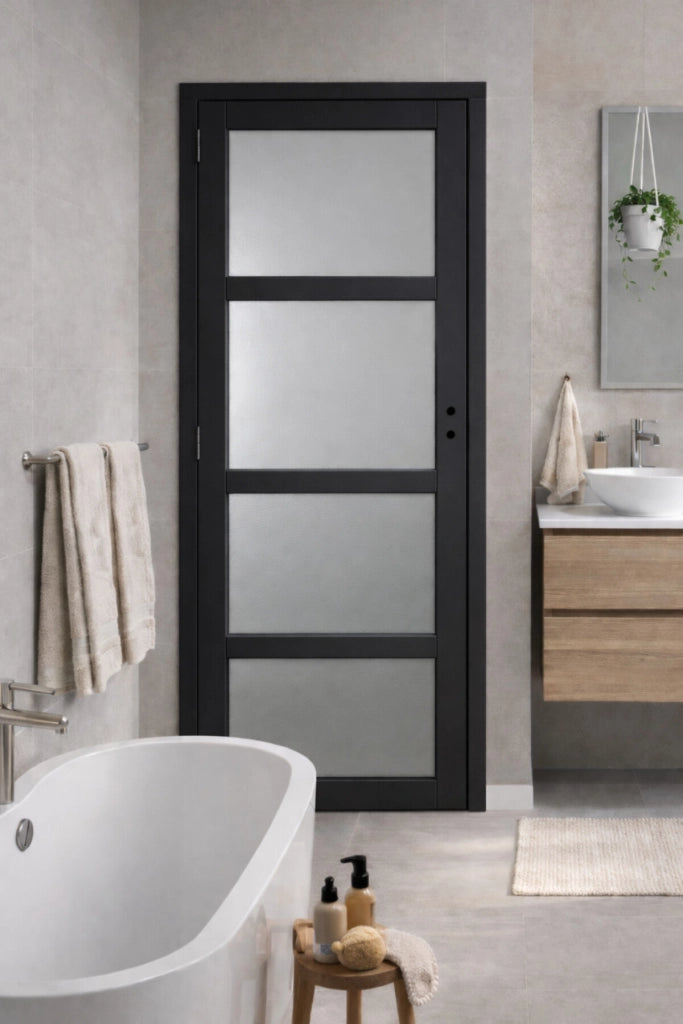 Blocco porta Telia Black Coat 73 largo Spinta a destra