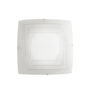 PLAFONIERA CONCEPT 2XE27 30X30XH9,7CM A RIGHE.