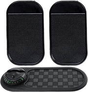 Pacchetto di 3 mattoncini antiscivolo per l'auto, mattoncino antiscivolo per holder di smartphone in auto, mattoncino antiscivolo per cruscotto, tappetino di silicone per tenere ferme chiavi, occhiali da sole e monete