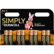 PILE 'SIMPLY' STILO SERIE 8 Blister 8 Pezzi - 12 pezzi- DURACELL