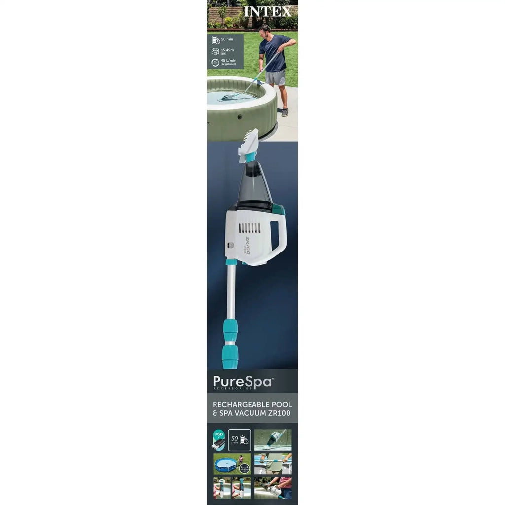 INTEX Aspiratore per Piscina e Spa Bianco e azzurro PVC 42035636