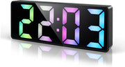 Orologio digitale con cavo – Orologio digitale – Camera da letto – Comodino – Orologio LED – Orologio da tavolo – Orologio da parete – Orologio da notte – Orologio da comodino con cavo elettrico