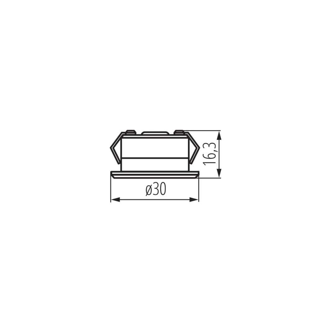 Faretto LED incasso rotondo bianco IP65 1W 3000K Kanlux