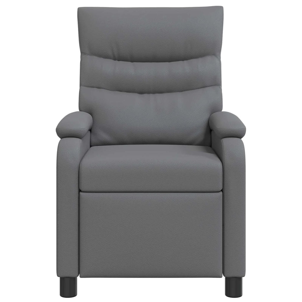 Divano Sedia-Poltrona reclinabile Grigio Similpelle 784348