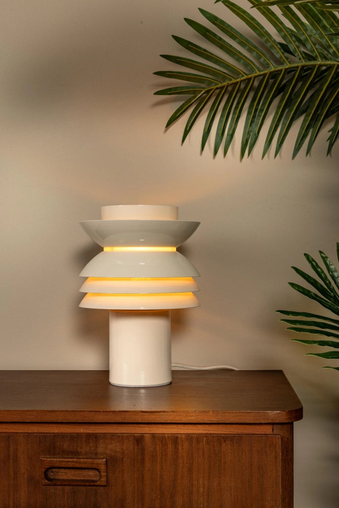 Lampada da tavolo YINDRA 1 luce crema metallo Lucide