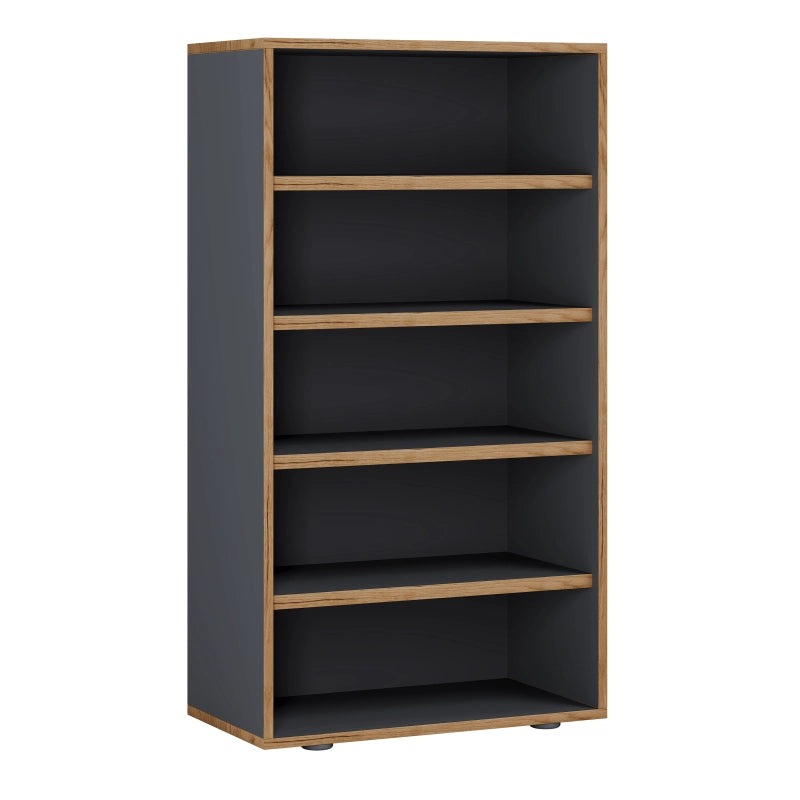 Super Scarpiera Legno H110 L60 P33 cm Armadio Porta Scarpe Salvaspazio con Ripiani Regolabili Colore Antracite