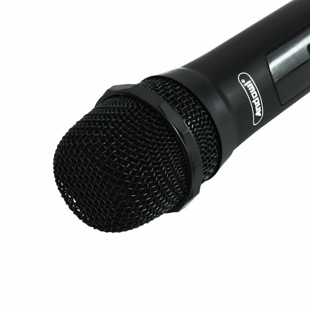 Trade Shop - Microfono Vocale Karaoke Portatile Ricevitore Wireless Professionale Ricarica Usb Q-mic555 -