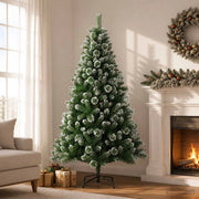Albero di Natale artificiale 150 cm PVC e Metallo Verde 42056457