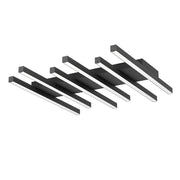 Plafoniera Minimal Padulari Alluminio Nero Luce Led Integrato 25,6W