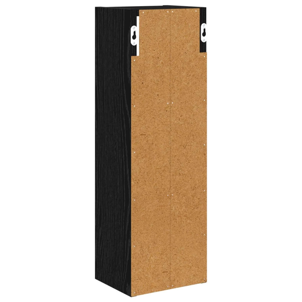 Armadio da bagno a muro Rovere Nero 20 x 16 x 62,5 cm 889304
