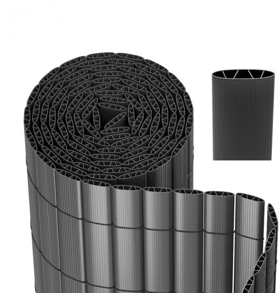 Schermo per balcone in antracite - 500 x 90 CM - Kit di installazione per balcone, recinzione per balcone - Alta privacy