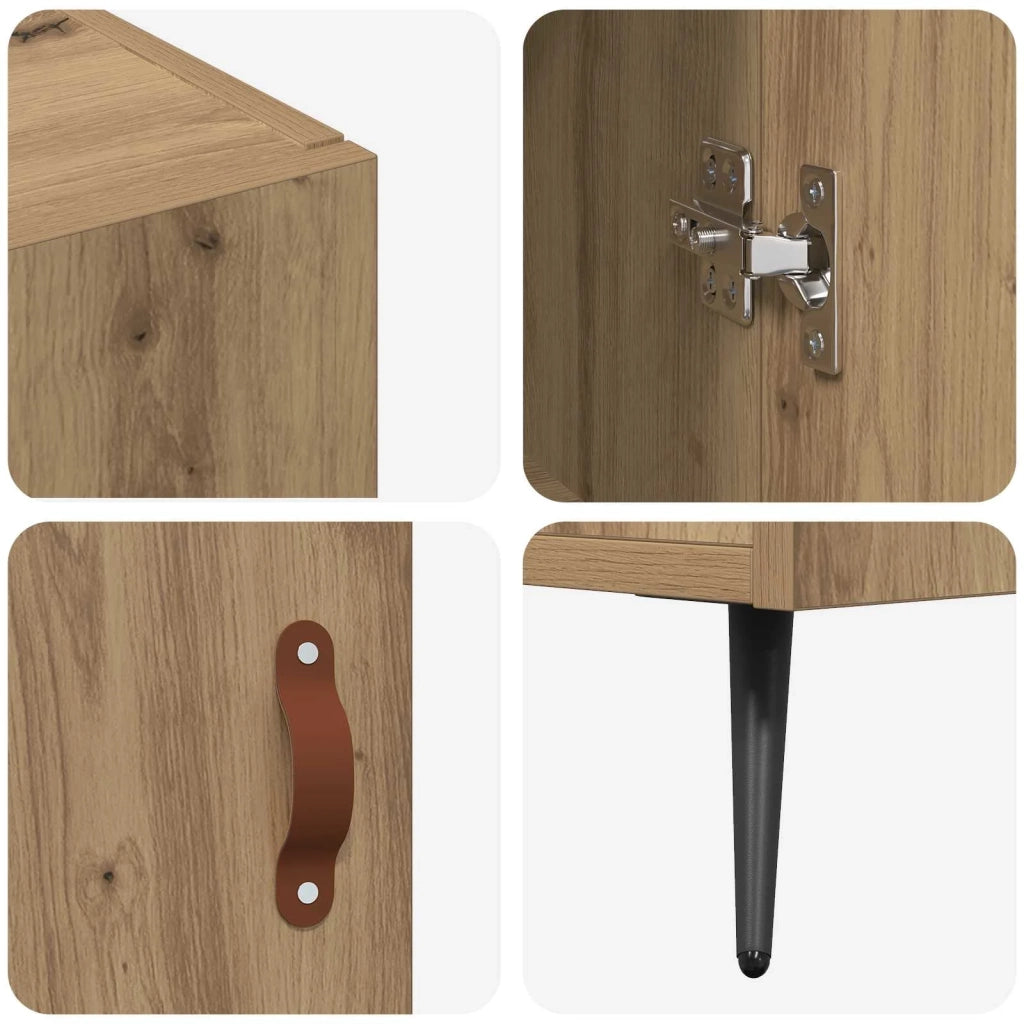 Credenza Rovere artigianale 89,5 x 34 x 80 cm Legno multistrato 879577
