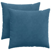 Cuscini da Divano 2 pz | Cuscini per sedie Blu 45 x 45 cm Tessuto in Cords