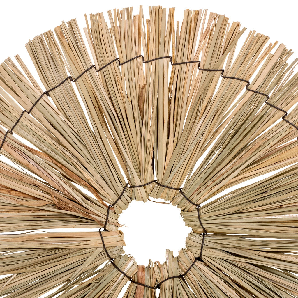 Figura decorativa in fibra naturale marrone 32x02x37h