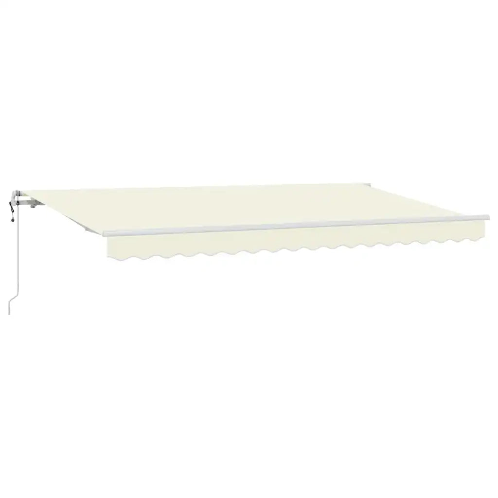 vidaXL Tenda Retrattile Crema 350 x 200 cm Poliestere e Alluminio