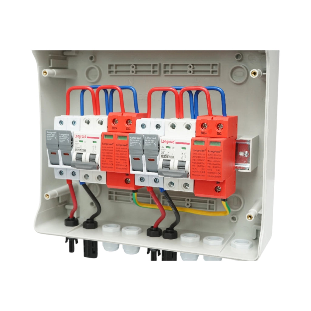 Pannello fusibile CC da 10 KW dotato di sistema ON/OFF GRID a 2 stringhe Breckner Germany
