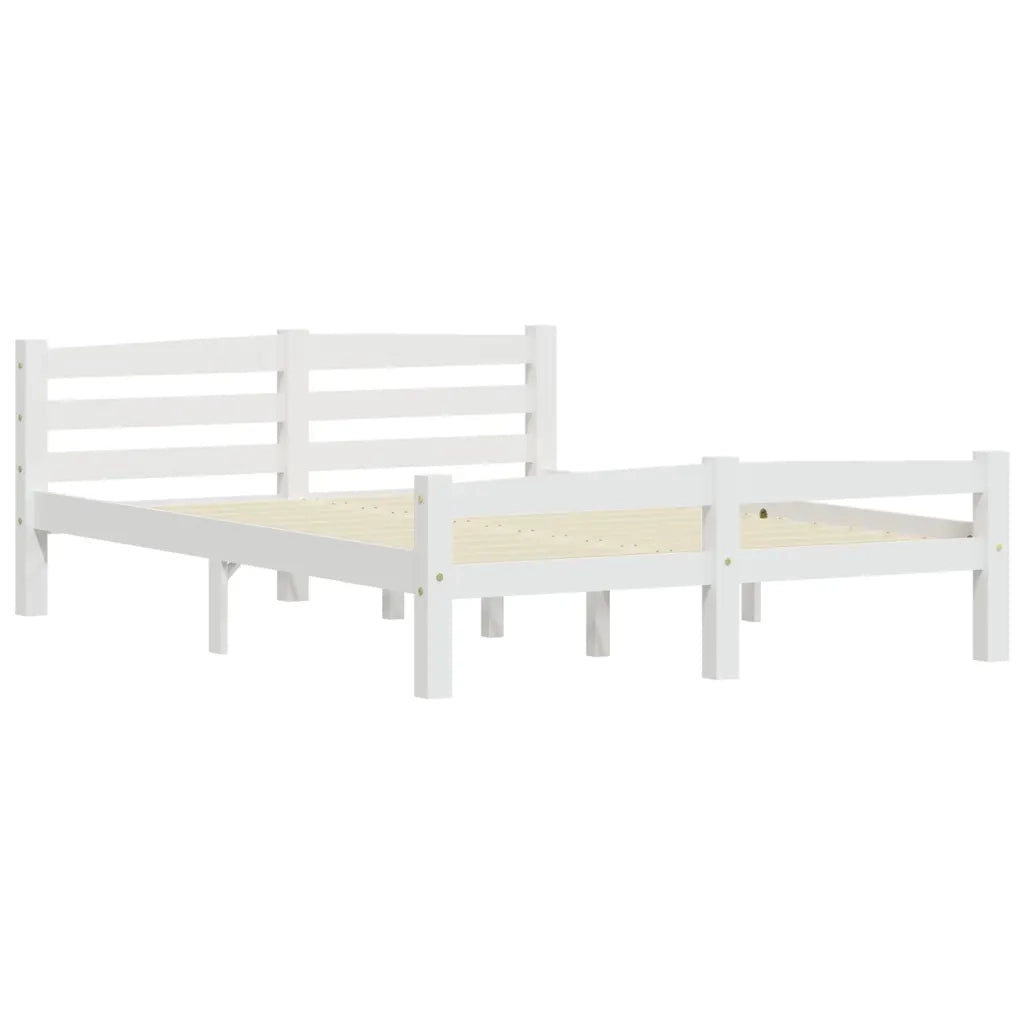 Giroletto senza Materasso-Struttura Letto Bianca Legno Pino 120x200cm 940726