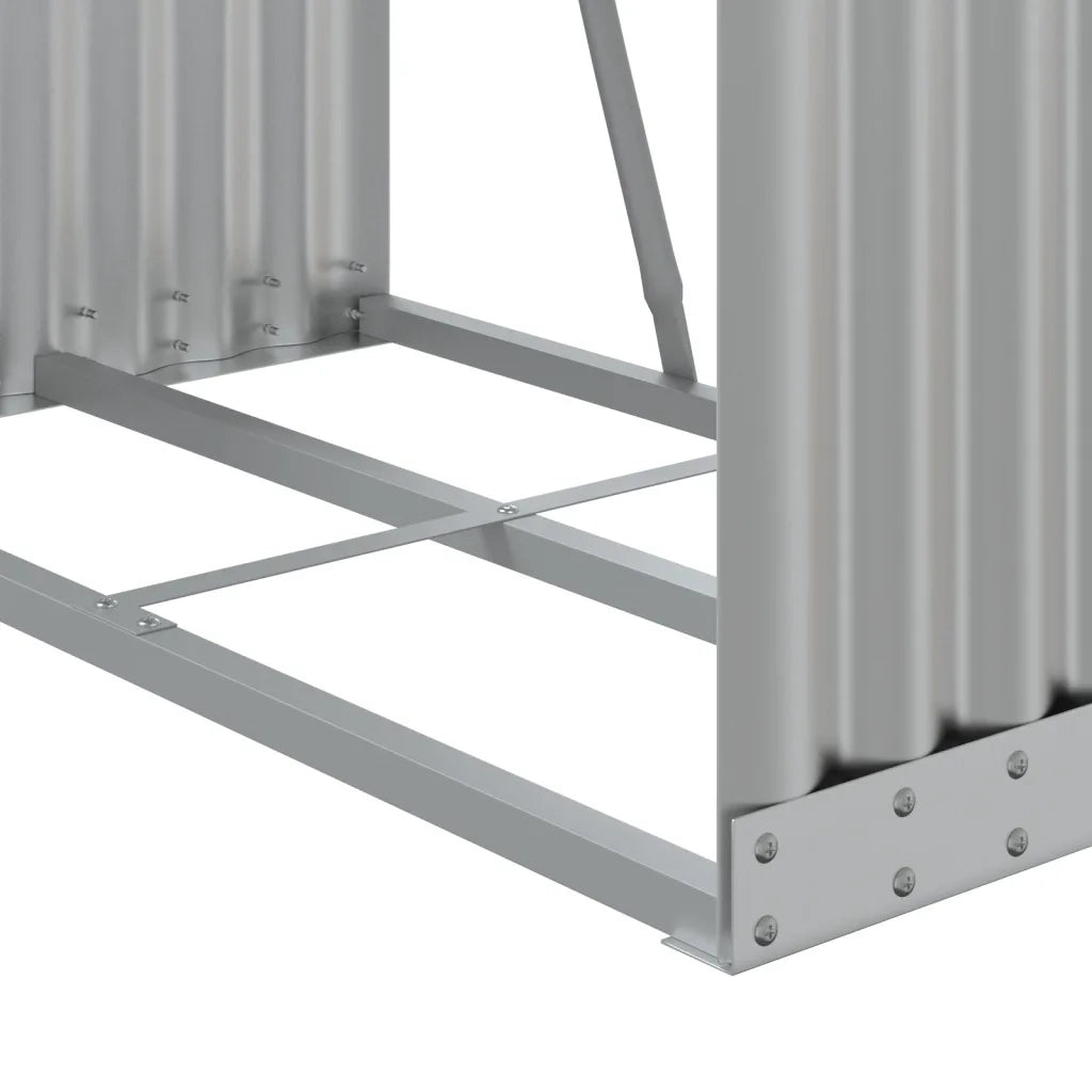 Portaceppi Argento 80x45x120 cm in Acciaio Zincato CFW9762817