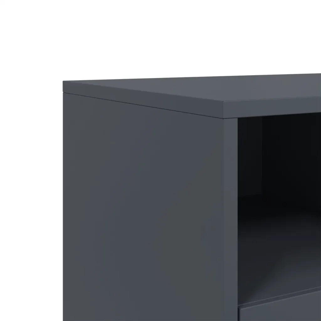 Mobile TV Antracite 100,5x39x43,5 cm Acciaio