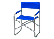 Sedia Regista Camping Spiaggia Giardino Pieghevole Portatile Con Schienale Hollywood - Hollywood - Blu
